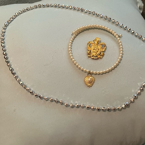 COSTUME~VINTAGE PEARL CHOKER~BUNDLE~ - Picture 2 of 2